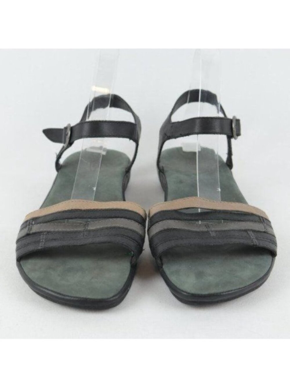 Keen Emerald City Women' Size 11 Black Leather Quarter Strap Flat Sandals - Picture 2 of 10